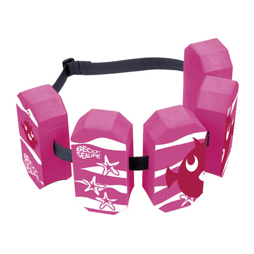Zwemgordel met 5 drijvers (15 tot 30kg) - roze