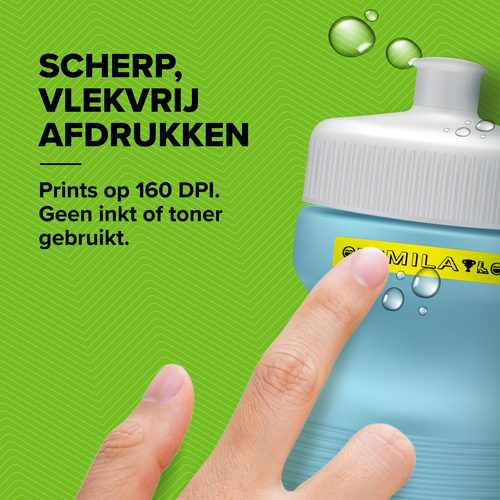 DYMO LetraTag - Label Tape 12mm x 4m (PVC) zwart op transparant - Afbeelding 8