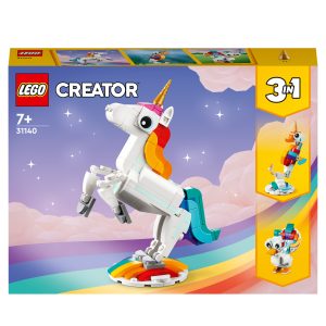 LEGO Creator 3in1 Magische Eenhoorn Speelgoed Set met Pauw en Zeepaardje 31