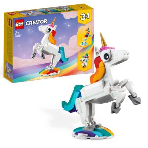 LEGO Creator 3in1 Magische Eenhoorn Speelgoed Set met Pauw en Zeepaardje 31