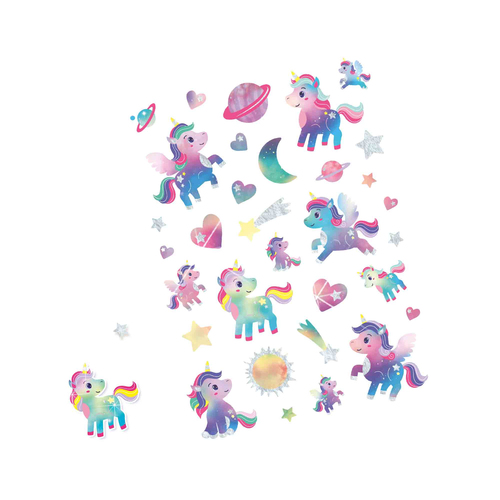 SES Creative - Galaxy tattoos Unicorn - Afbeelding 2