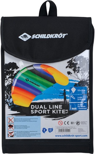 Dual Line Sport Kite 1.6 (160x65cm) - Rainbow - Afbeelding 3