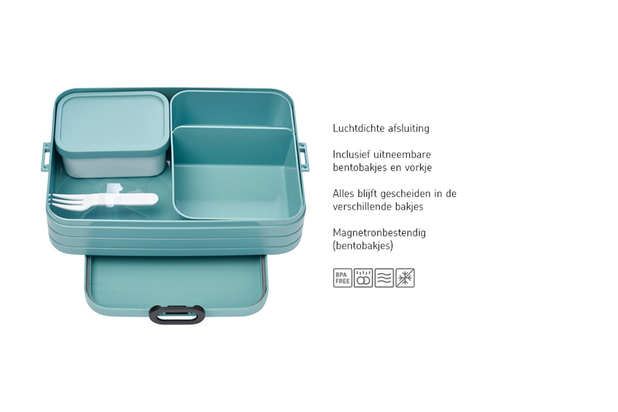 Bento lunchbox take a break large - Nordic black - Afbeelding 2