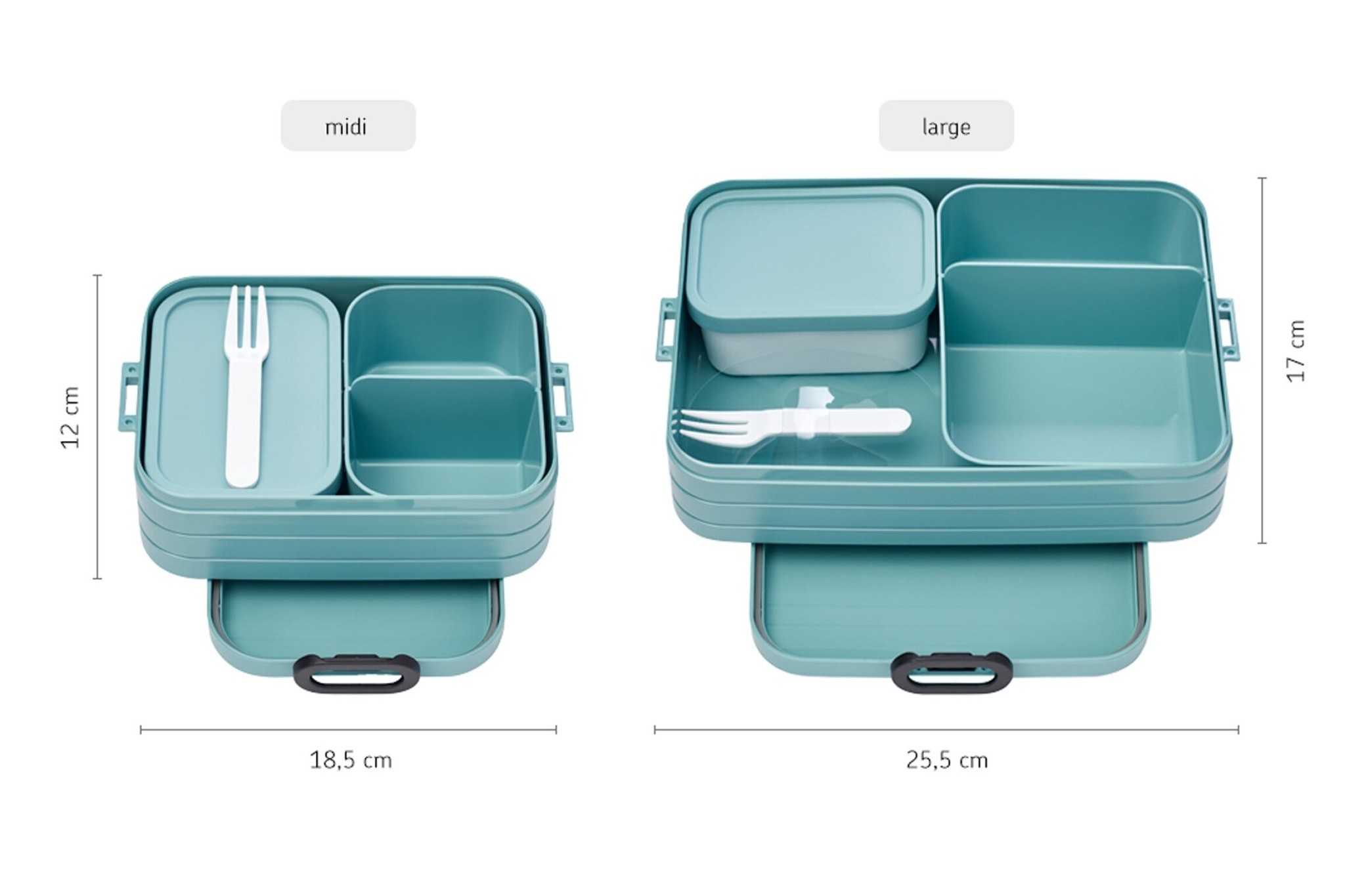 Bento lunchbox take a break large - Nordic black - Afbeelding 3