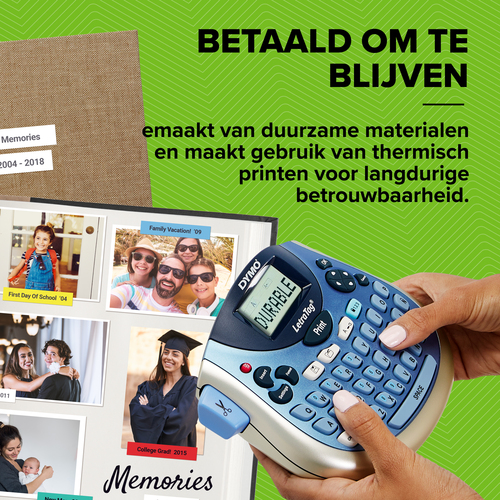 DYMO LetraTag - Label Maker LT-100T Azerty bureau model + Tape - Afbeelding 9