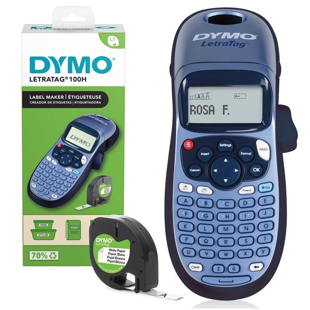 DYMO LetraTag Label Maker LT-100H +Tape