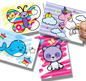 SES Creative – My First – Kleuren met water – Fantasie dieren