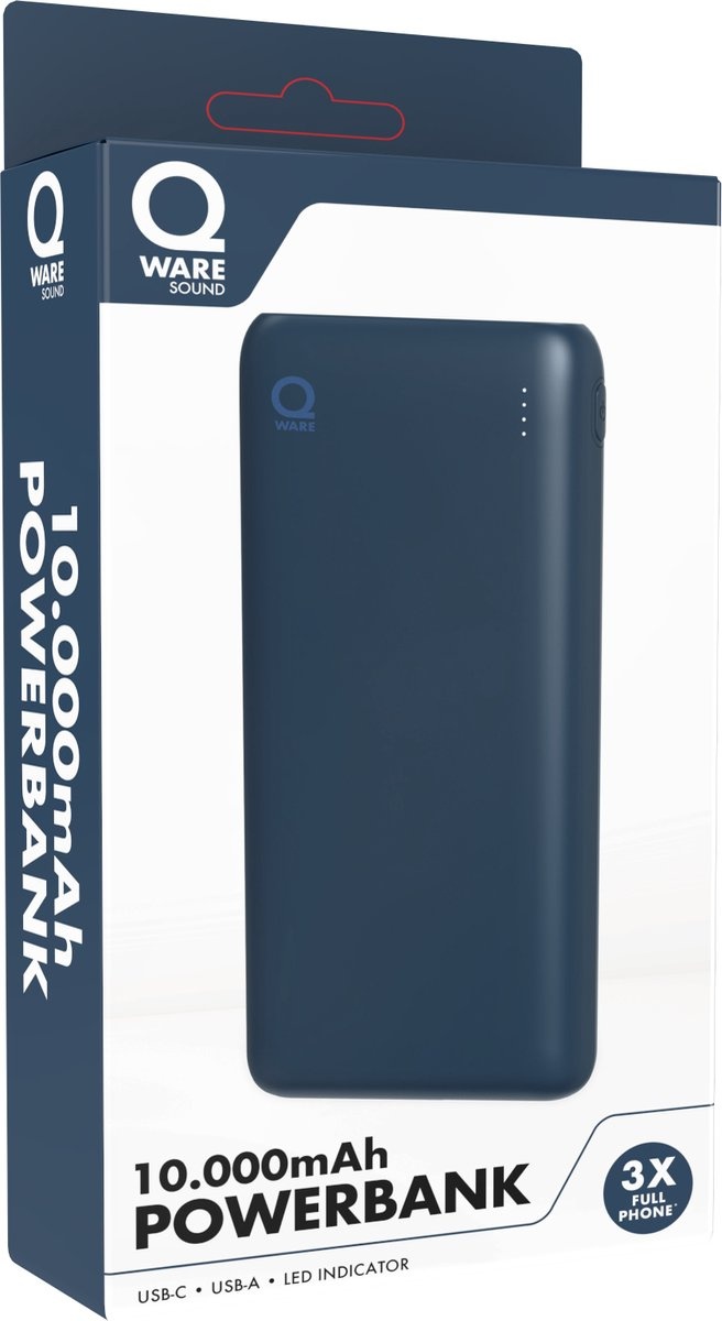 Qware Sound Powerbank 10.000 mAh - 1 exemplaar - Afbeelding 5