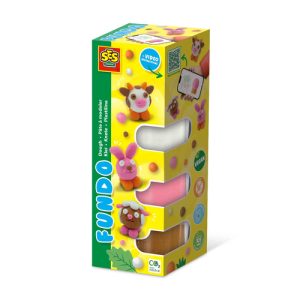 SES Creative FunDo klei – Boerderij dieren (3x90gr + 1x40gr)