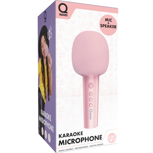 Qware Karaoke Microfoon Roze - Afbeelding 3