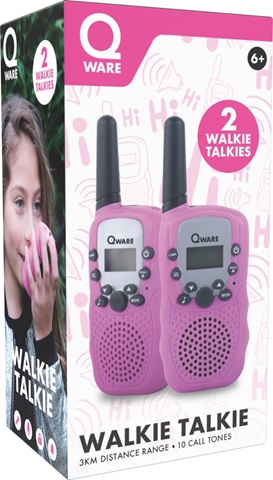 Qware - Walkie talkie set (Roze) - Afbeelding 2