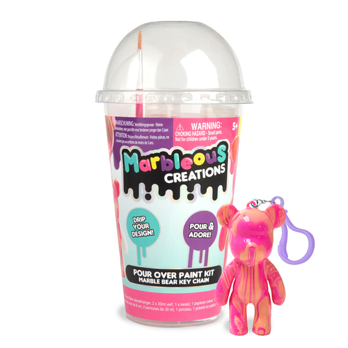 Marble Bear pouring keyring set - Afbeelding 2