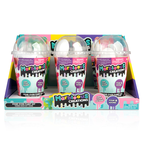 Marble Bear pouring keyring set - Afbeelding 3