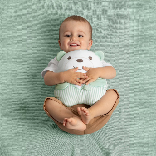 Chicco First Dreams - Tedere groene knuffelbeer - Afbeelding 4