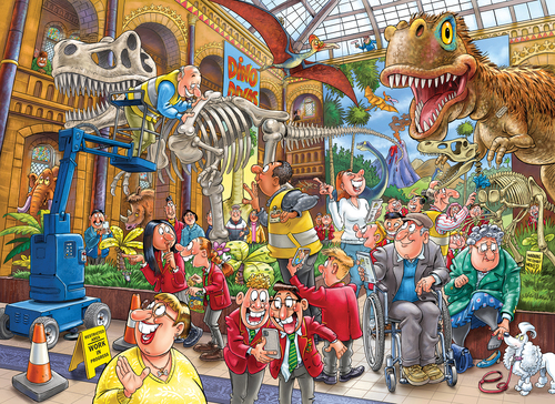 Wasgij Mystery 24 - Paniek in het museum (1000st) - Afbeelding 4