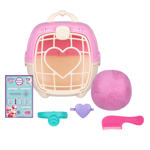 Scruff a Luvs - Roze Mystery Knuffel in Draagmand - Afbeelding 2