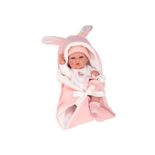 Arias - Pop Natal Rosa 30cm met slaapzak