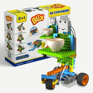 Blix RC Ontdekkers, 8 in 1, Bouw je eigen op afstand bestuurbaar speelgoed!