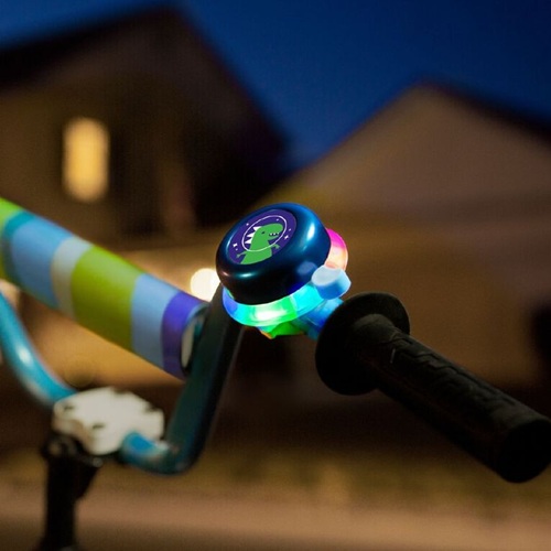 Lighted Bell - Blue w/Dinosaur Icon - Afbeelding 3