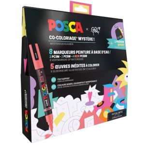 posca assortiment 8 markers + illustraties