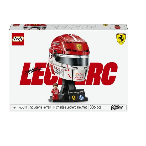 LEGO - Scuderia Ferrari HP helm van Charles Leclerc
