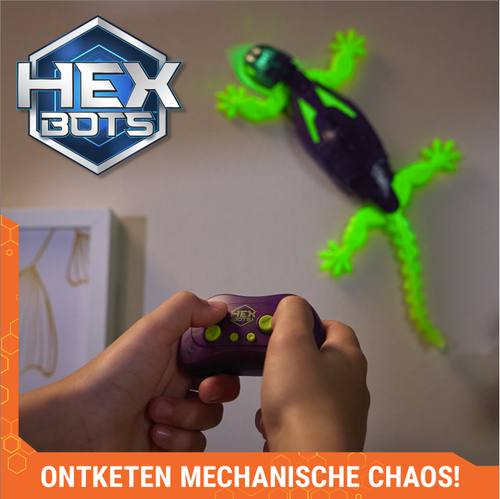 HexBots Wall Crawler Gecko Glow In The Dark - Afbeelding 6