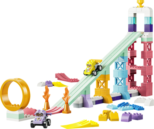 LEGO DUPLO - Stad 3-in-1 Creatieve Hellingen met Voertuigen - Auto Speelgoe - Afbeelding 2