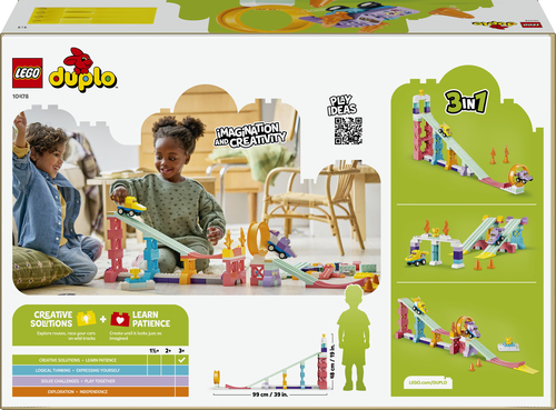 LEGO DUPLO - Stad 3-in-1 Creatieve Hellingen met Voertuigen - Auto Speelgoe - Afbeelding 5