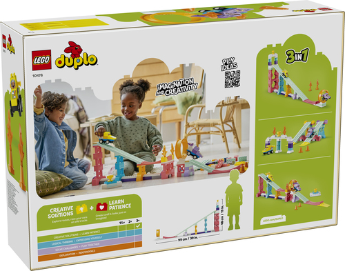 LEGO DUPLO - Stad 3-in-1 Creatieve Hellingen met Voertuigen - Auto Speelgoe - Afbeelding 9
