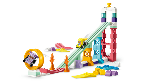 LEGO DUPLO - Stad 3-in-1 Creatieve Hellingen met Voertuigen - Auto Speelgoe - Afbeelding 10