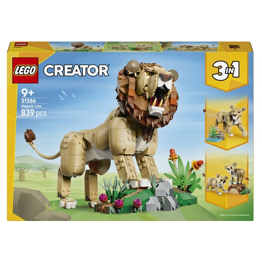 LEGO Creator 3in1 - Wilde Dieren: Majestueuze Leeuw 31386