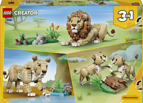 LEGO Creator 3in1 - Wilde Dieren: Majestueuze Leeuw 31386 - Afbeelding 7
