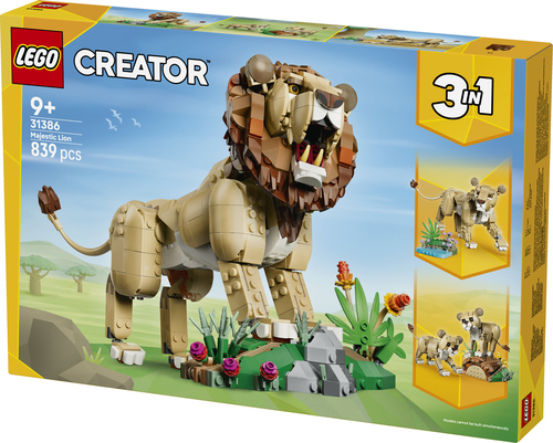 LEGO Creator 3in1 - Wilde Dieren: Majestueuze Leeuw 31386 - Afbeelding 9