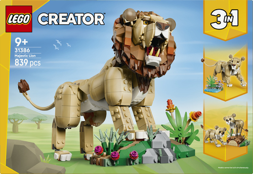 LEGO Creator 3in1 - Wilde Dieren: Majestueuze Leeuw 31386 - Afbeelding 10