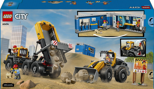 LEGO City - Kiepwagen en Voorlader Voertuig 60494 - Afbeelding 6