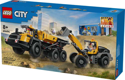 LEGO City - Kiepwagen en Voorlader Voertuig 60494 - Afbeelding 8