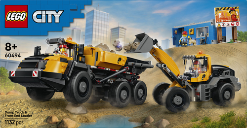 LEGO City - Kiepwagen en Voorlader Voertuig 60494 - Afbeelding 9