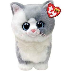 Beanie Boos Small – Furley de Grijs-witte Kat