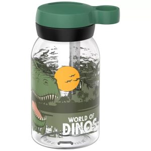 Drinkfles met rietje campus 450 ml – Dino