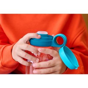 Drinkfles met flipdop campus 600 ml – Cool blue