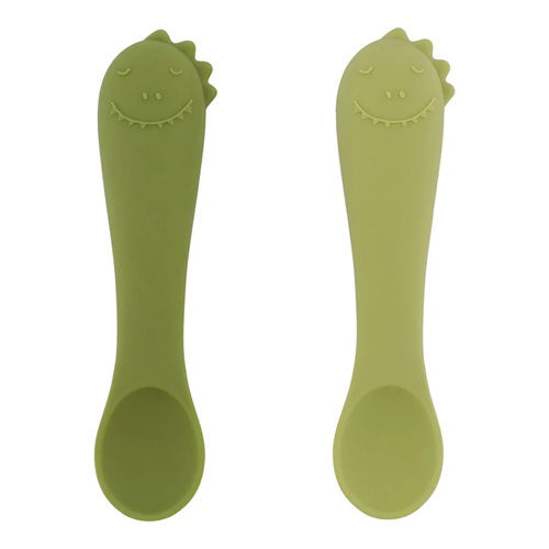Trixie - Eerste baby lepels 2-pack - Mr. Dino