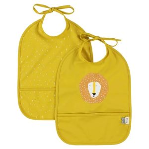 Trixie – Afwasbare slabbetje 2-pack – Mr. Lion