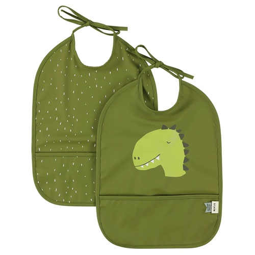 Trixie - Afwasbaar slabbetje 2pack - Mr. Dino