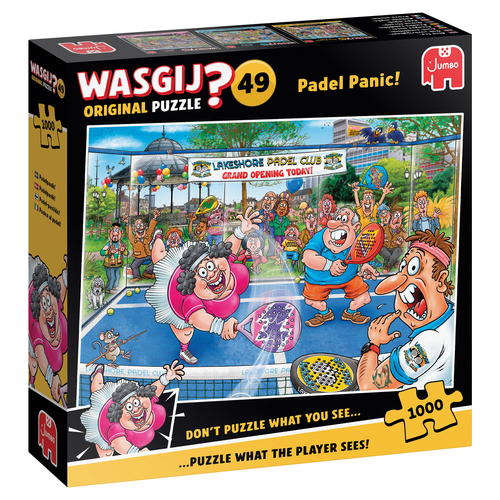Wasgij Original 49 - Paniek op de padelbaan! (1000 stukjes)