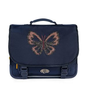 Stones and Bones – Boekentas – Cedar – GLITTER BUTTERFLY – navy