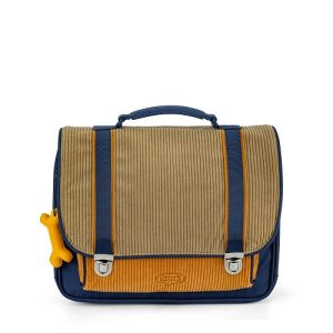 Stones and Bones – Boekentas – Cassis – CORDUROY – khaki + honey