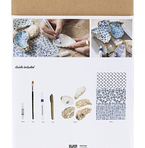 Hobbyset Decoupage, Oesterschelpen, blauw, 1 doos