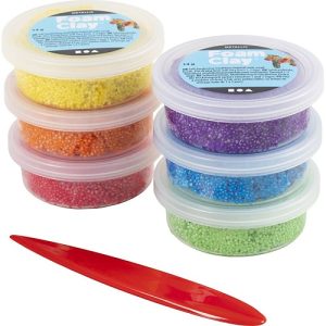 Foam Clay®, metallic, sterke kleuren, 84 gr, 6×14 gr/ 1 doos