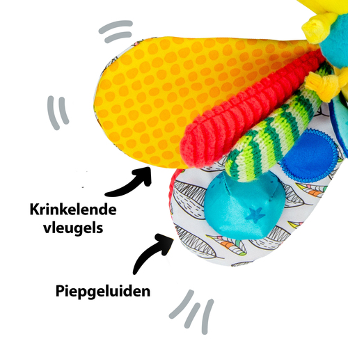Lamaze Activiteitenknuffel - Freddie de Vuurvlieg - Afbeelding 3