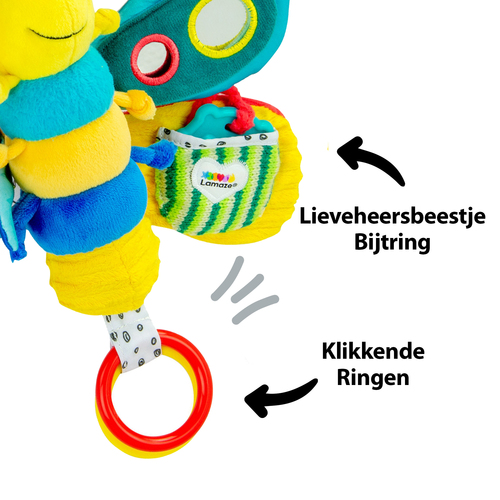 Lamaze Activiteitenknuffel - Freddie de Vuurvlieg - Afbeelding 4